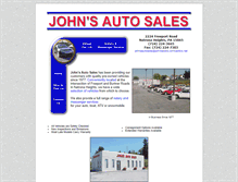 Tablet Screenshot of johnsautos.com